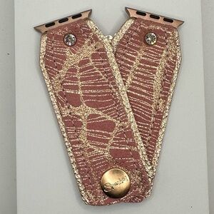 Stylish Pink and Gold Women's Watch Band